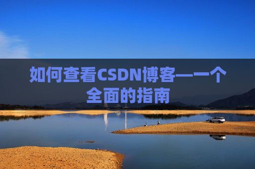 如何查看CSDN博客—一个全面的指南